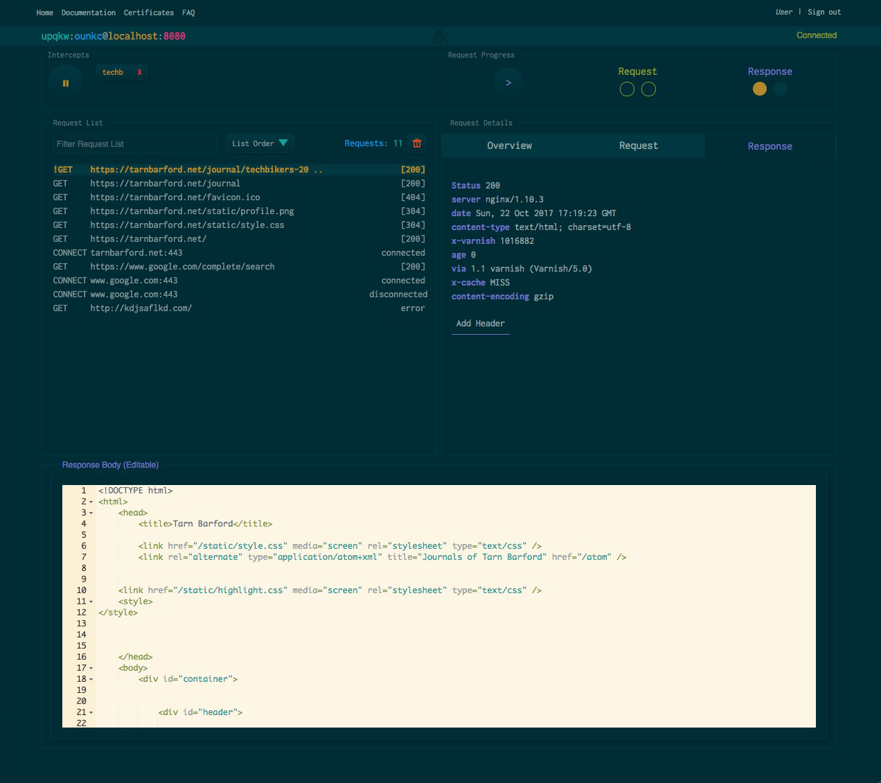 dashboard screenshot